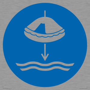 Mandatory: Lower liferaft to the water in launch sequence